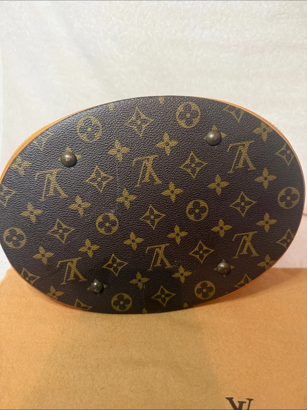 Louis Vuitton Tote Bag Bucket GM Brown Monogram with Louis Vuitton Pouch